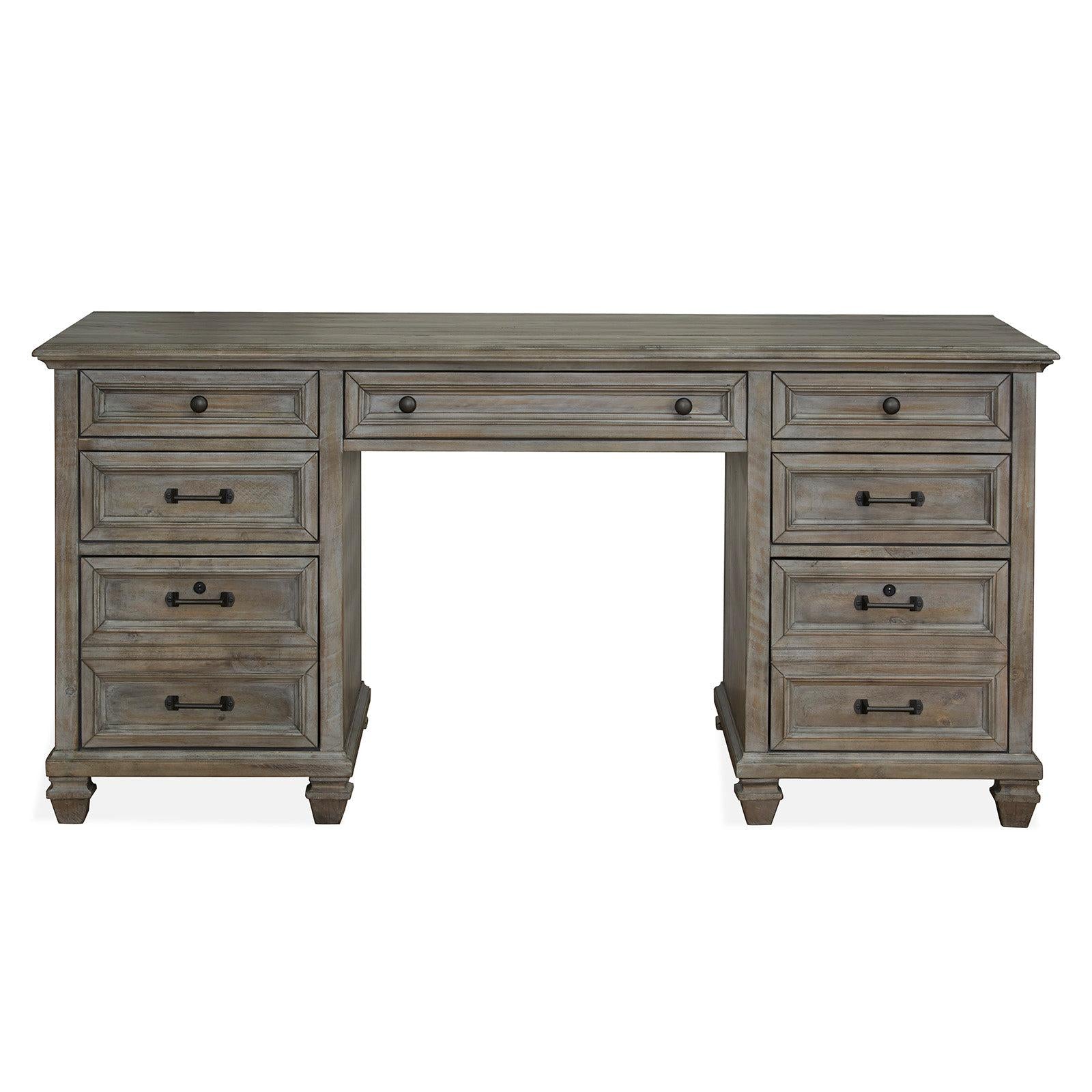 Magnussen Home Lancaster Dovetail Grey Executive Desk