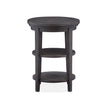 Magnussen Home Westley Falls Graphite Round Accent End Table