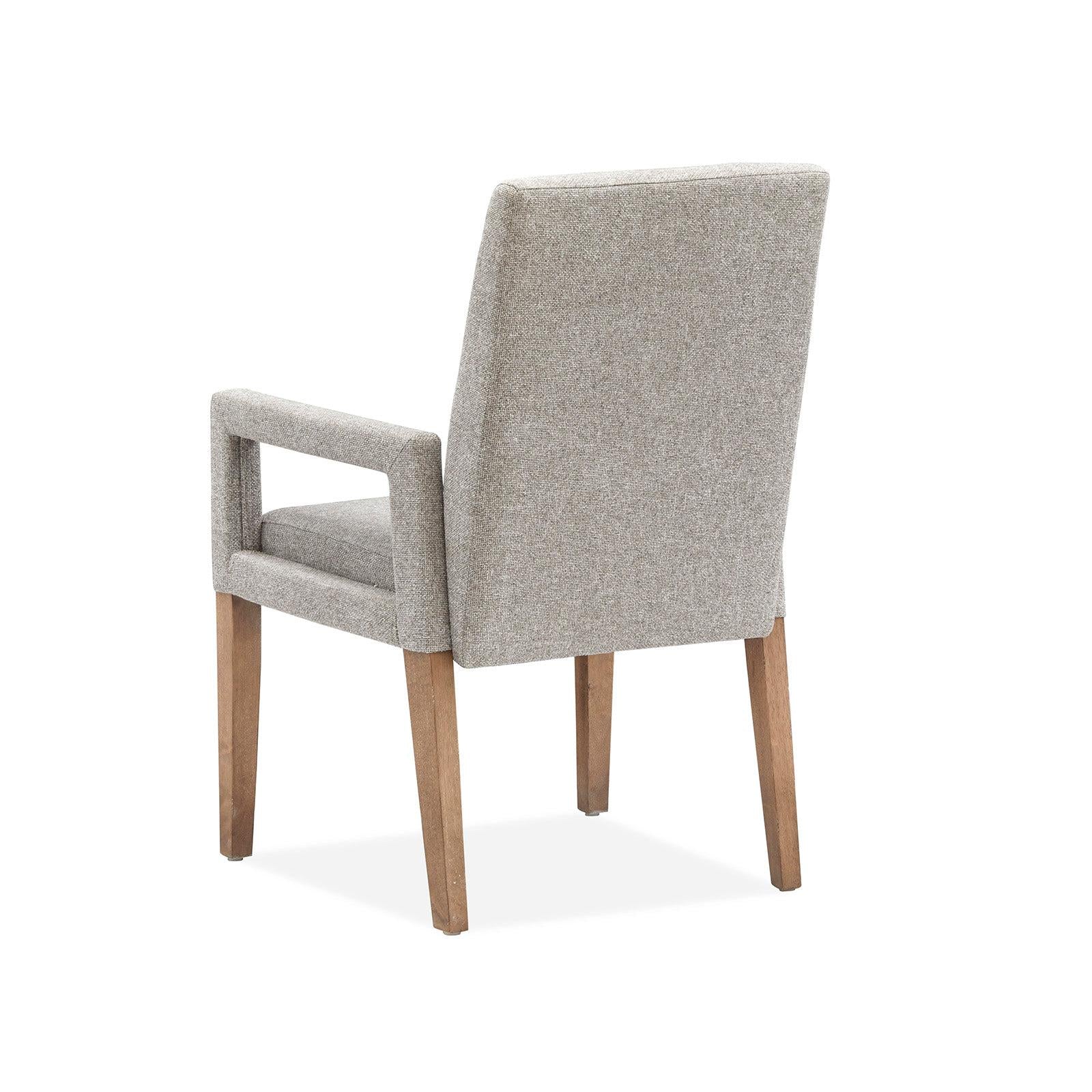 Magnussen Home Lindon Belgian Wheat Upholstered Arm Chair Set of 2