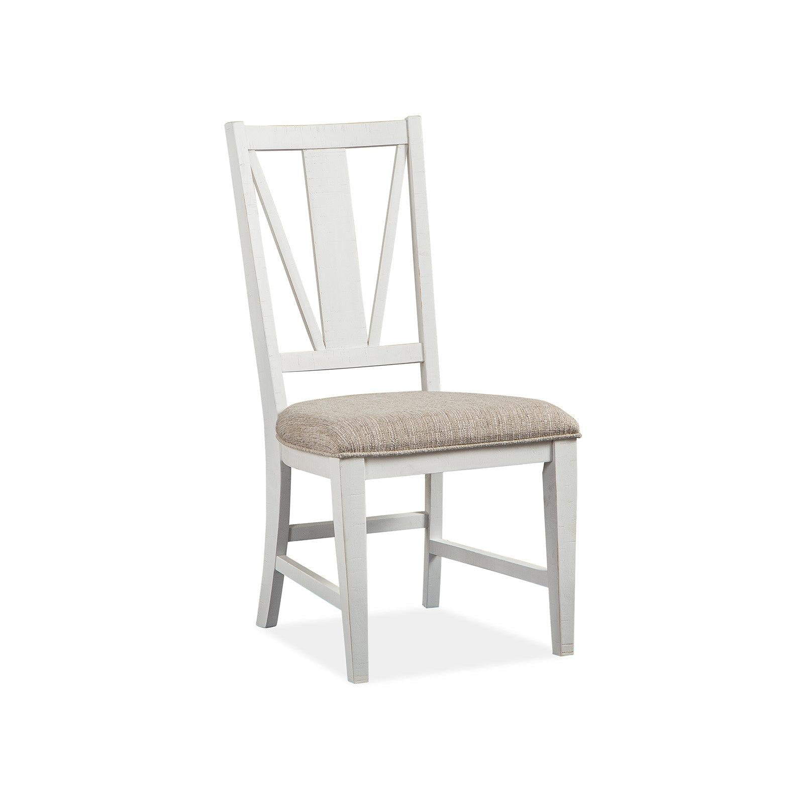 Magnussen Home Heron Cove Chalk White And Dovetail Grey Side Chair Set of 2