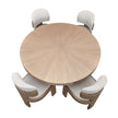 Michael Amini West Kensington Round Dining Table - Sea Salt Caramel