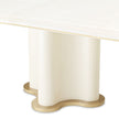 Michael Amini La Terrazza Double Pedestal Dining Table - Creamy Pearl