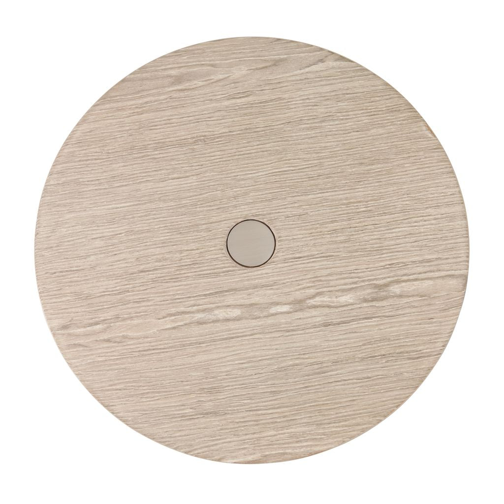 Michael Amini Lotus Bay Chairside Table - Sand