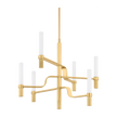 Hudson Valley Lighting Allentown 6 Light 36 inch Aged Brass Chandelier Ceiling Light