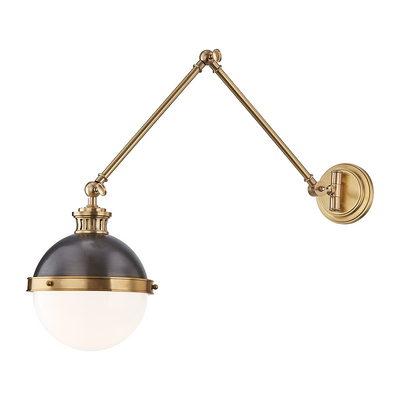 Hudson Valley Lighting Latham 1 Light 9.5 inch Aged/Antique Distressed Bronze Wall Sconce Wall Light
