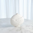 Global Views Matte White Asymmetrical Stipple Vase