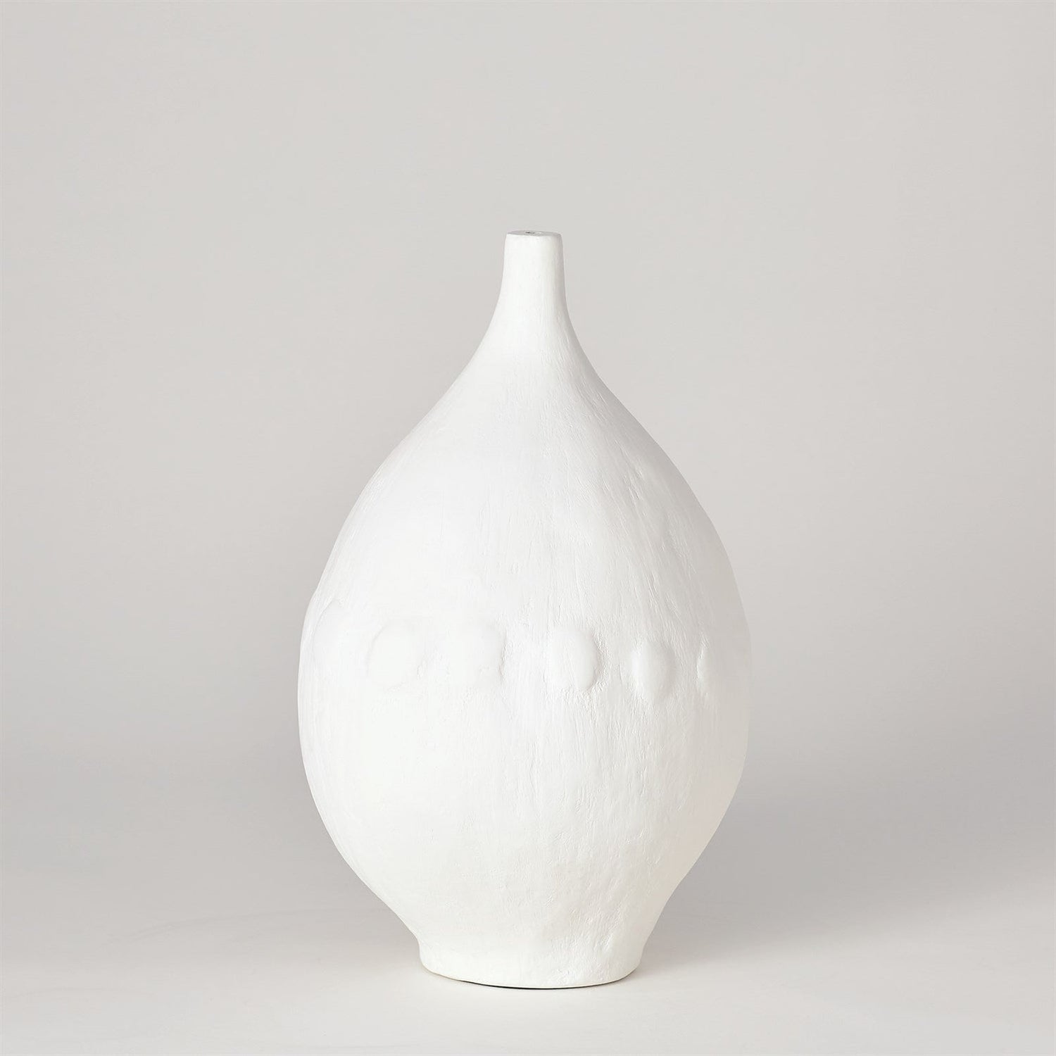 Global Views White Plaster Modernist Vase Clearance