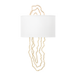 Corbett 5th Avenue 2 Light Vintage Gold Leaf Wall Sconce Wall Light