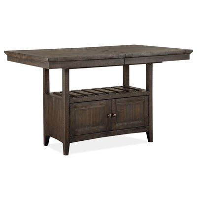Magnussen Home Westley Falls Graphite Extendable Counter Height Dining Table