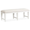 Magnussen Home Willowbrook Egg Shell White Upholstered Bench
