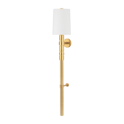 Corbett Cormoran 1 Light Vintage Brass Wall Sconce Wall Light