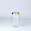 Global Views Clear Gold Banded Hurricane
