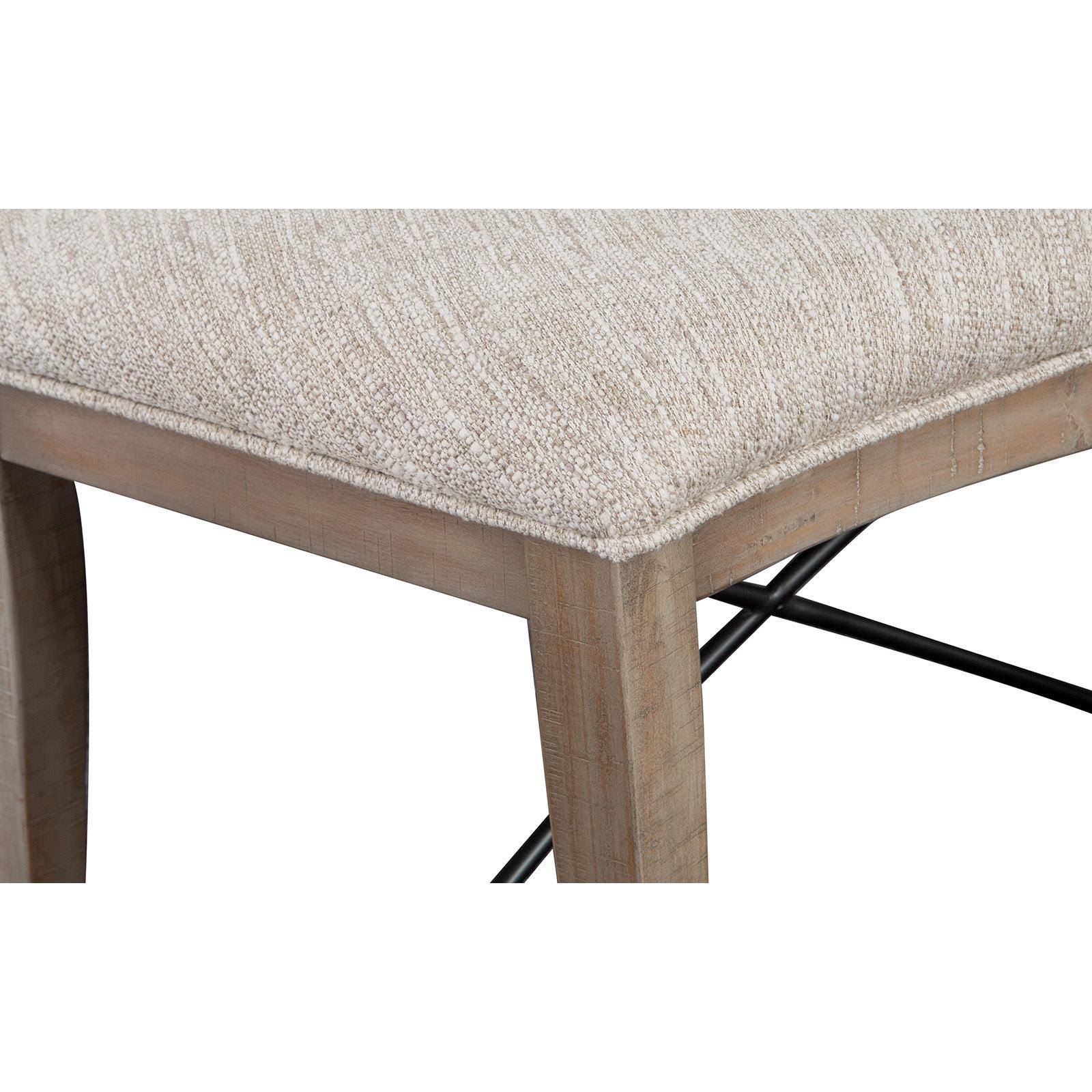 Magnussen Home Paxton Place Dovetail Grey Upholstered Bench