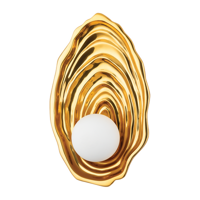Corbett Elie 1 Light Vintage Polished Brass Wall Sconce Wall Light Clearance