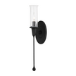 Hudson Valley Lighting Chisel 1 Light 4 inch Black Iron Wall Sconce Wall Light