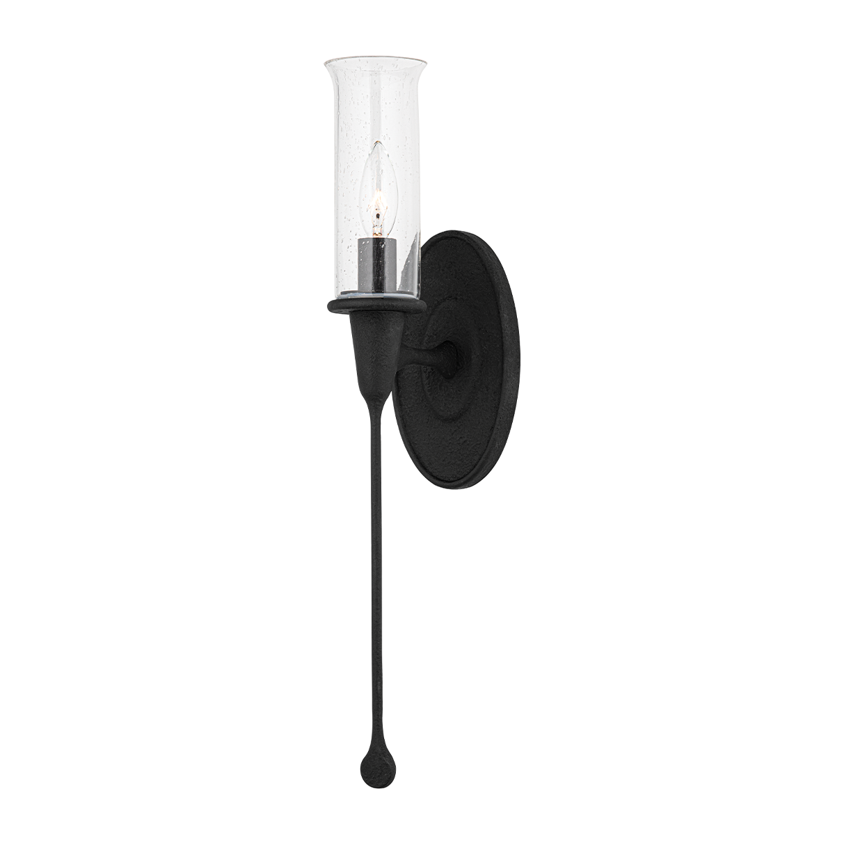 Hudson Valley Lighting Chisel 1 Light 4 inch Black Iron Wall Sconce Wall Light