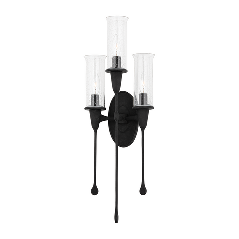 Hudson Valley Lighting Chisel 3 Light 9.75 inch Wall Sconce Wall Light