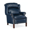 Bradington Young Chippendale Reclining Wing Chair with Pushback Recline - As Shown