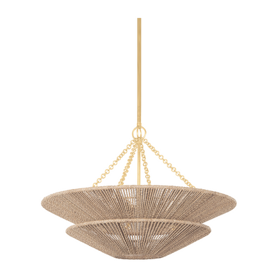 Corbett Tropea 6 Light Gold Leaf Pendant Ceiling Light