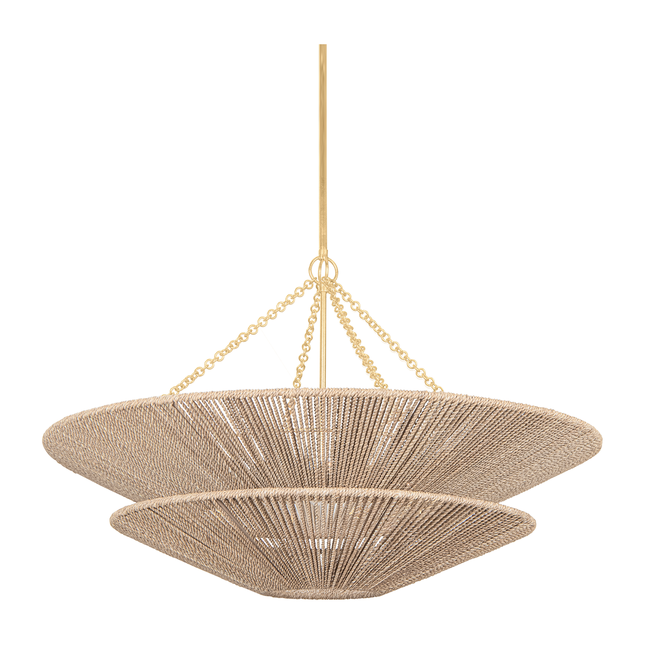 Corbett Tropea 8 Light Gold Leaf Chandelier Ceiling Light