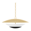 Corbett Adara 4 Light Vintage Gold Leaf And Soft Black Pendant Ceiling Light