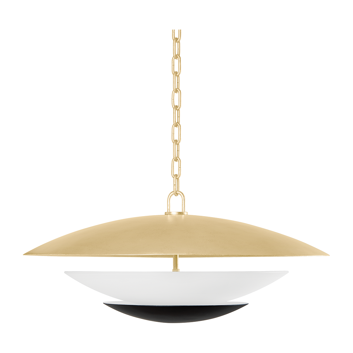 Corbett Adara 4 Light Vintage Gold Leaf And Soft Black Pendant Ceiling Light