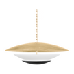 Corbett Adara 6 Light Vintage Gold Leaf And Soft Black Pendant Ceiling Light