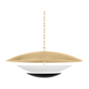 Corbett Adara 6 Light Vintage Gold Leaf And Soft Black Pendant Ceiling Light