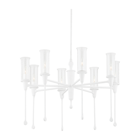 Hudson Valley Lighting Chisel 8 Light 31.75 inch Chandelier Ceiling Light Clearance