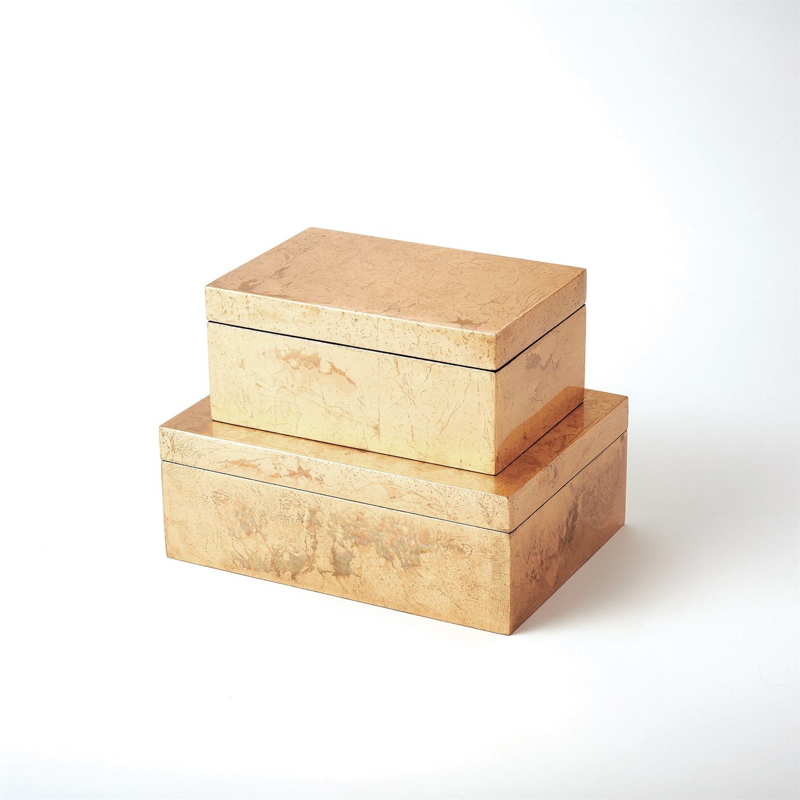 Global Views Luxe Gold Leaf Box