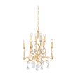 Corbett Aveline 8 Light Gold Leaf Chandelier Ceiling Light Clearance