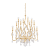 Corbett Aveline 12 Light Gold Leaf Chandelier Ceiling Light