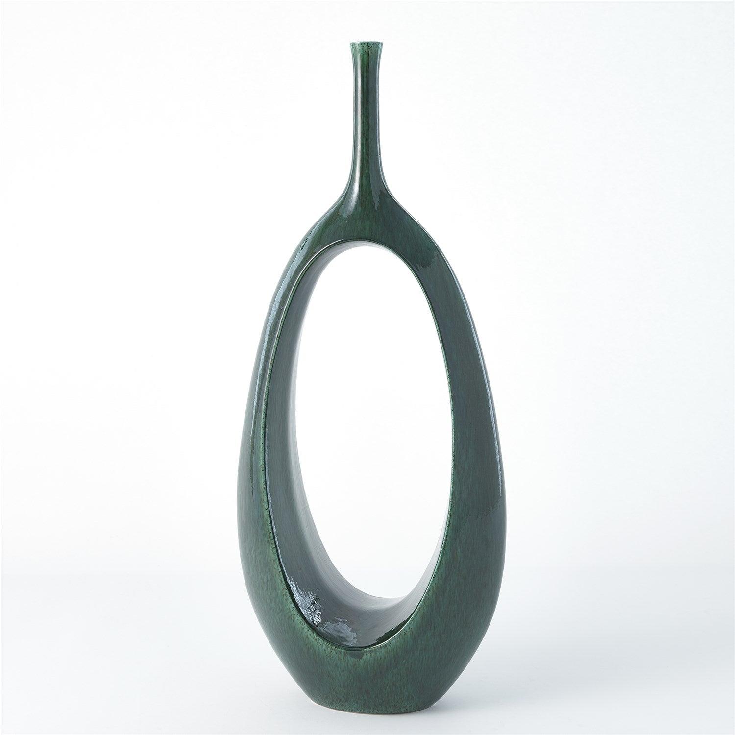 Global Views Open Oval Ring Vase