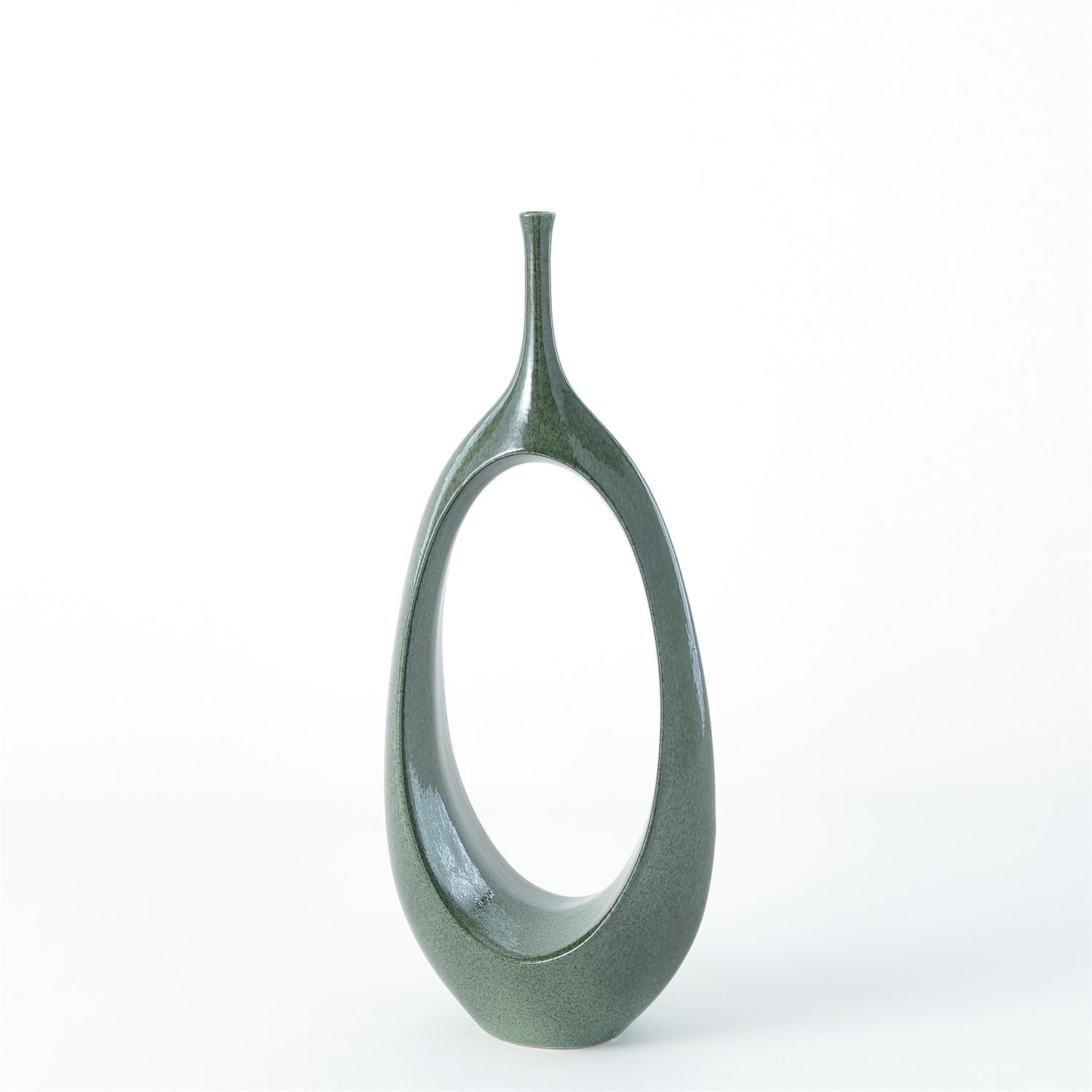 Global Views Open Oval Ring Vase