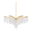 Corbett Pandora 7 Light Gold Leaf Chandelier Ceiling Light Clearance