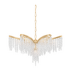 Corbett Pandora 7 Light Gold Leaf Chandelier Ceiling Light Clearance