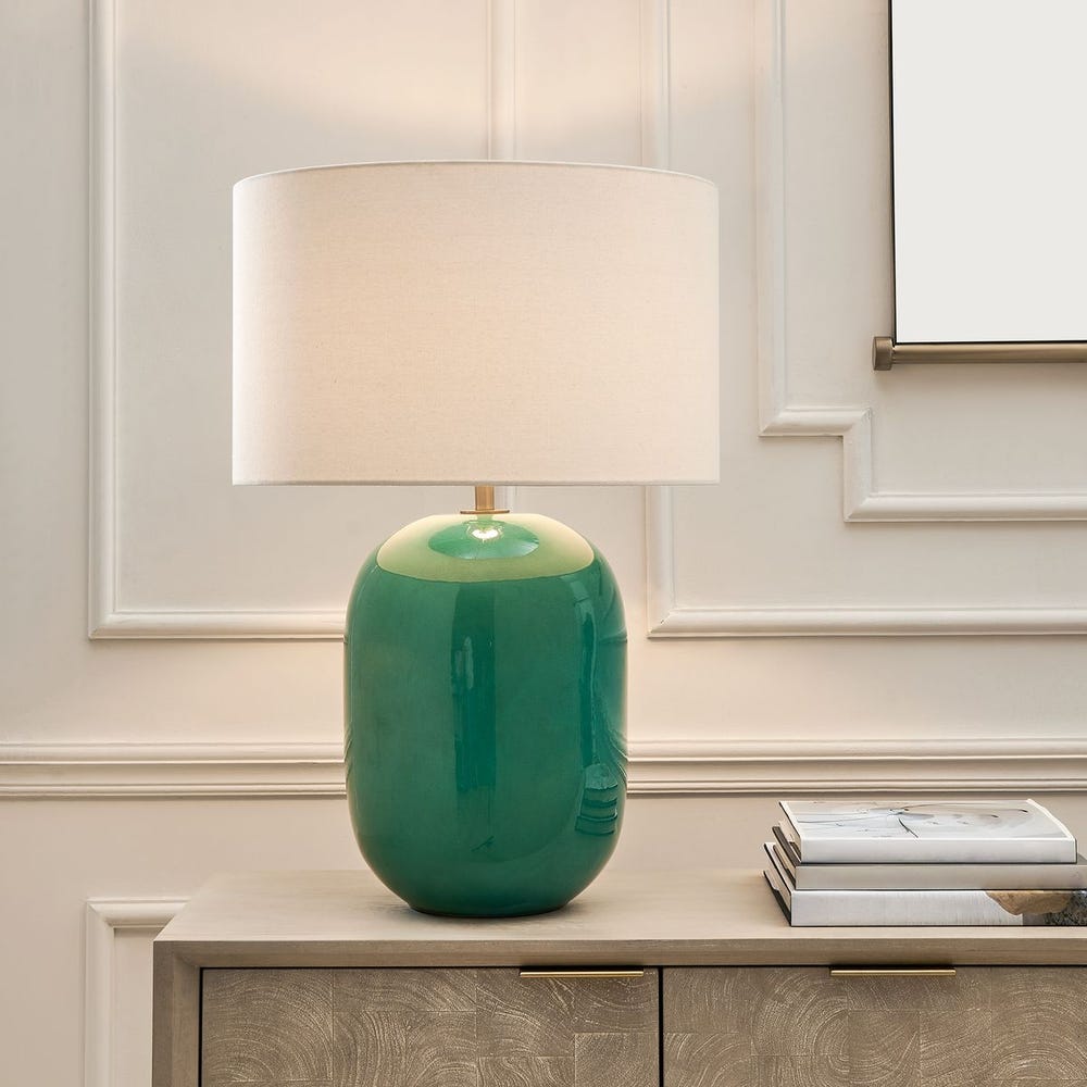 Uttermost Hollis Teal Table Lamp