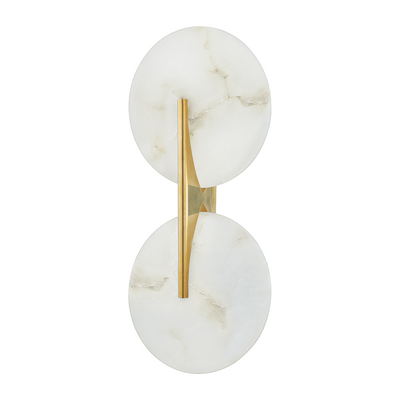 Corbett Asteria 2 Light Vintage Brass Wall Sconce Wall Light