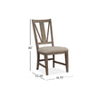 Magnussen Home Paxton Place Dovetail Grey Side Chair Set of 2