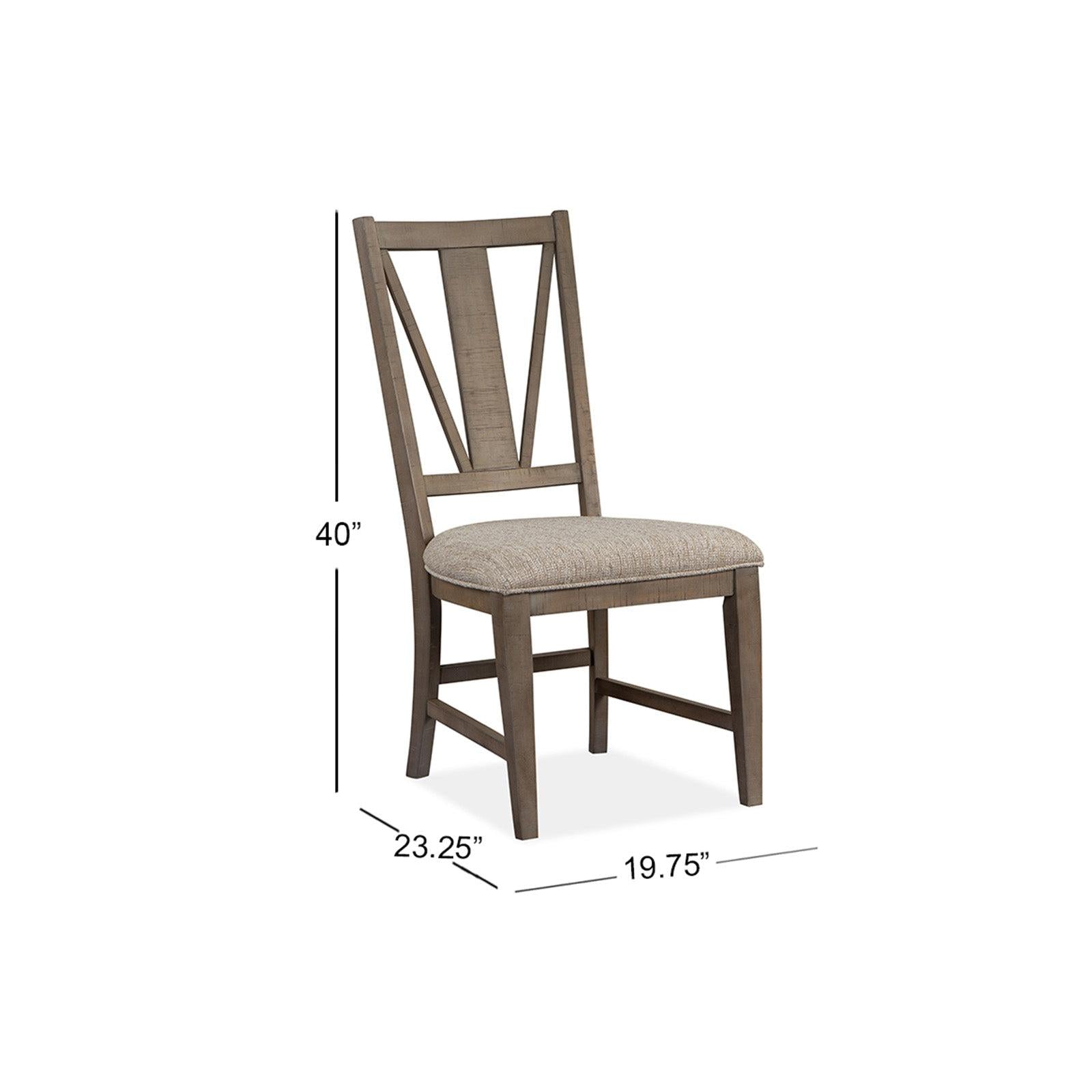 Magnussen Home Paxton Place Dovetail Grey Side Chair Set of 2