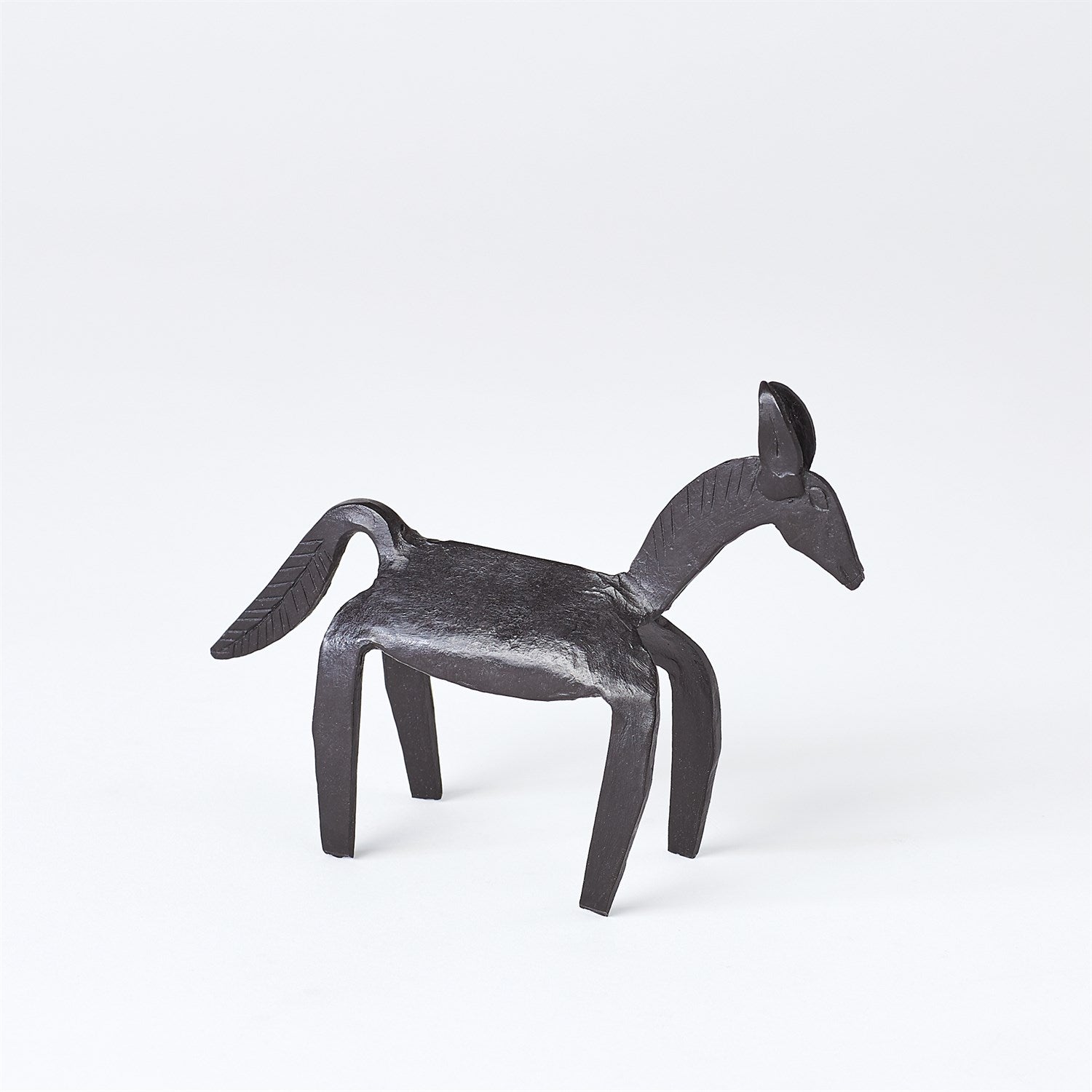 Global Views Primitive Iron Horse Sculpture
