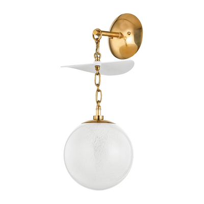 Corbett Antoinette 1 Light Vintage Brass Wall Sconce Wall Light