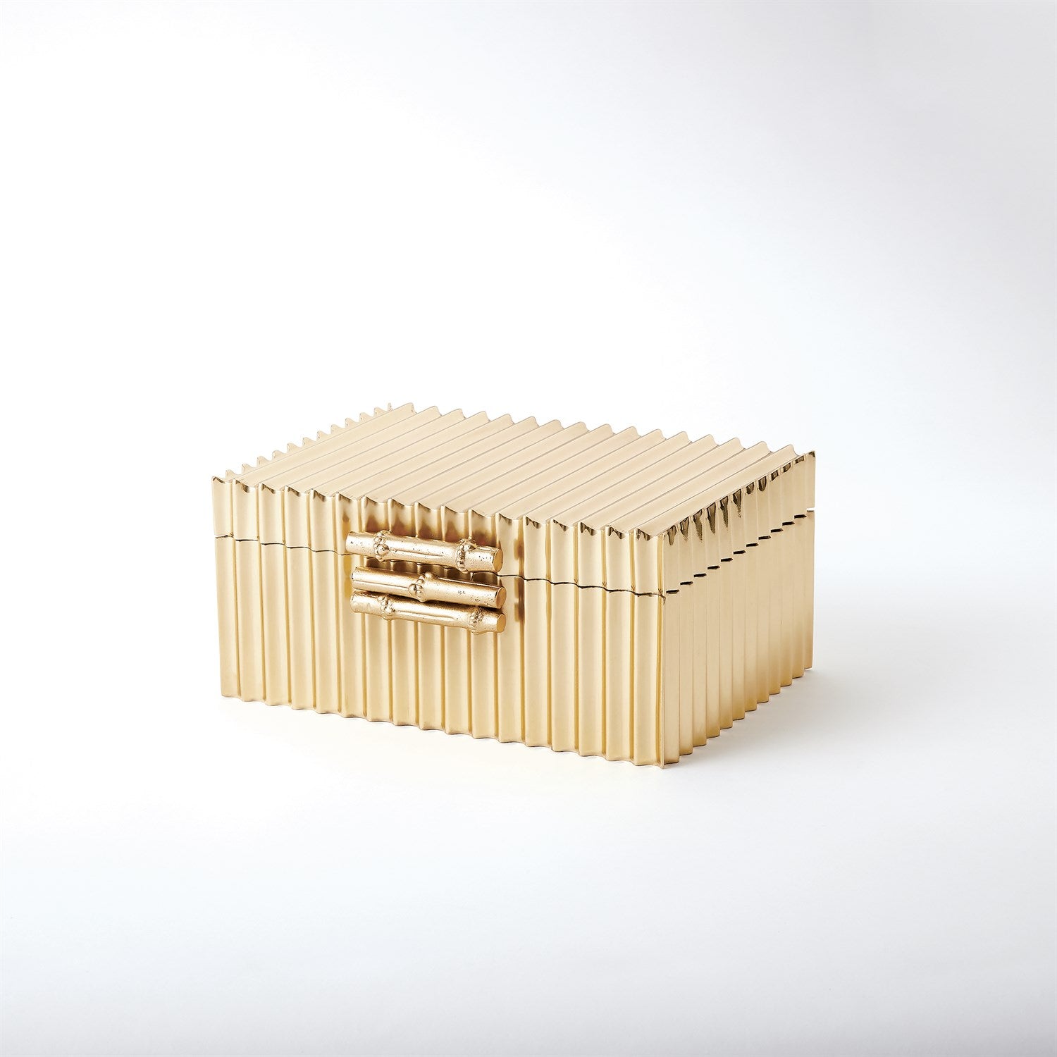 Global Views Corrugated Bamboo Box