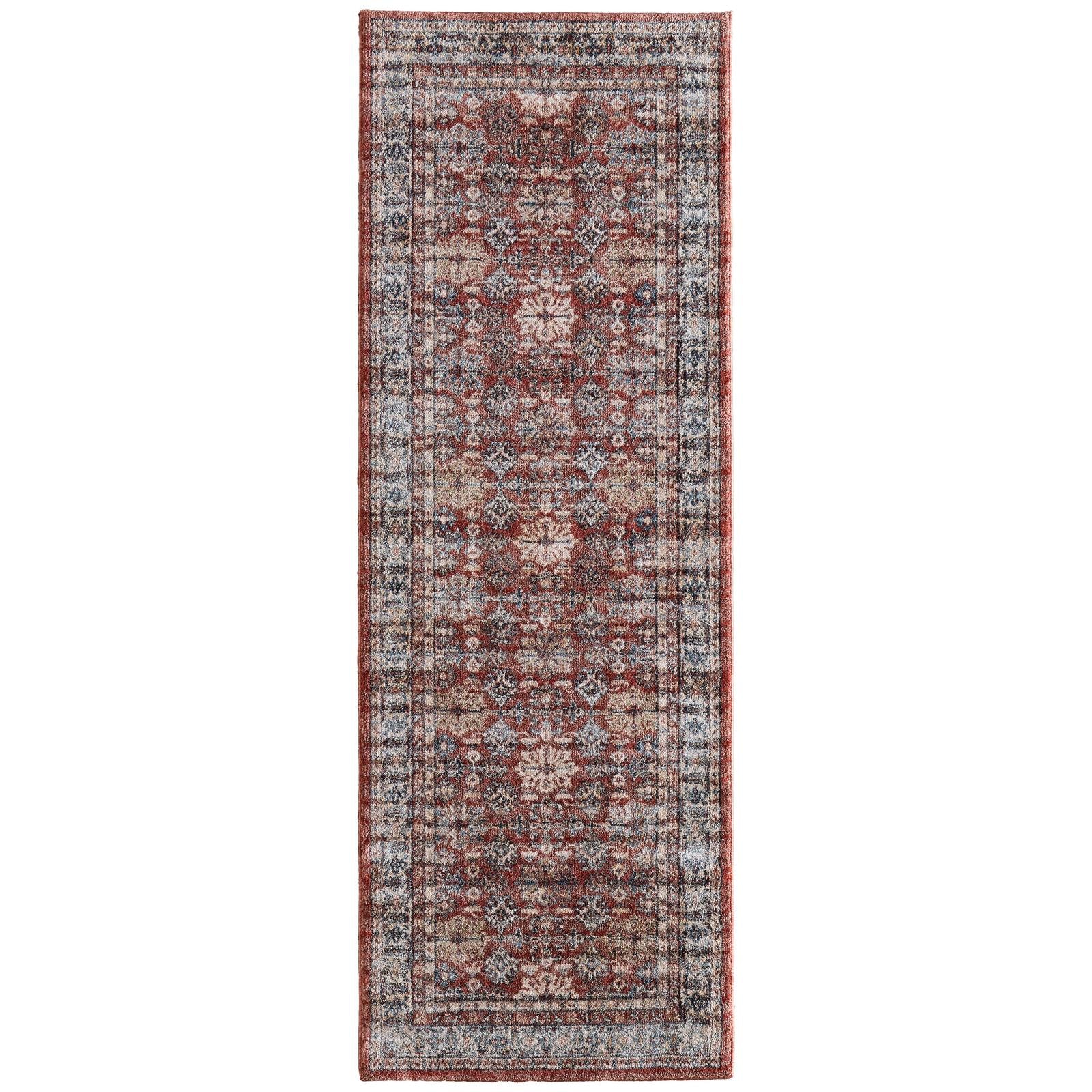Feizy Pearson 39SKF Traditional Persian, Red/Tan/Blue, Rug