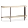 Magnussen Home Jennings Edgecomb Grey And Weathered Antique Nickel Demilune Sofa Table