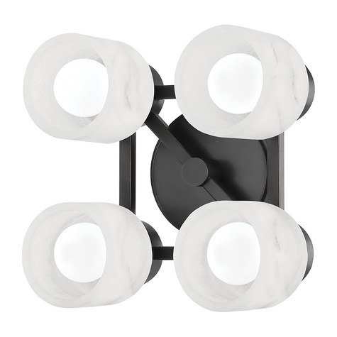 Hudson Valley Lighting Centerport 4 Light 11.5 inch Old Bronze Semi Flush Ceiling Light DSC