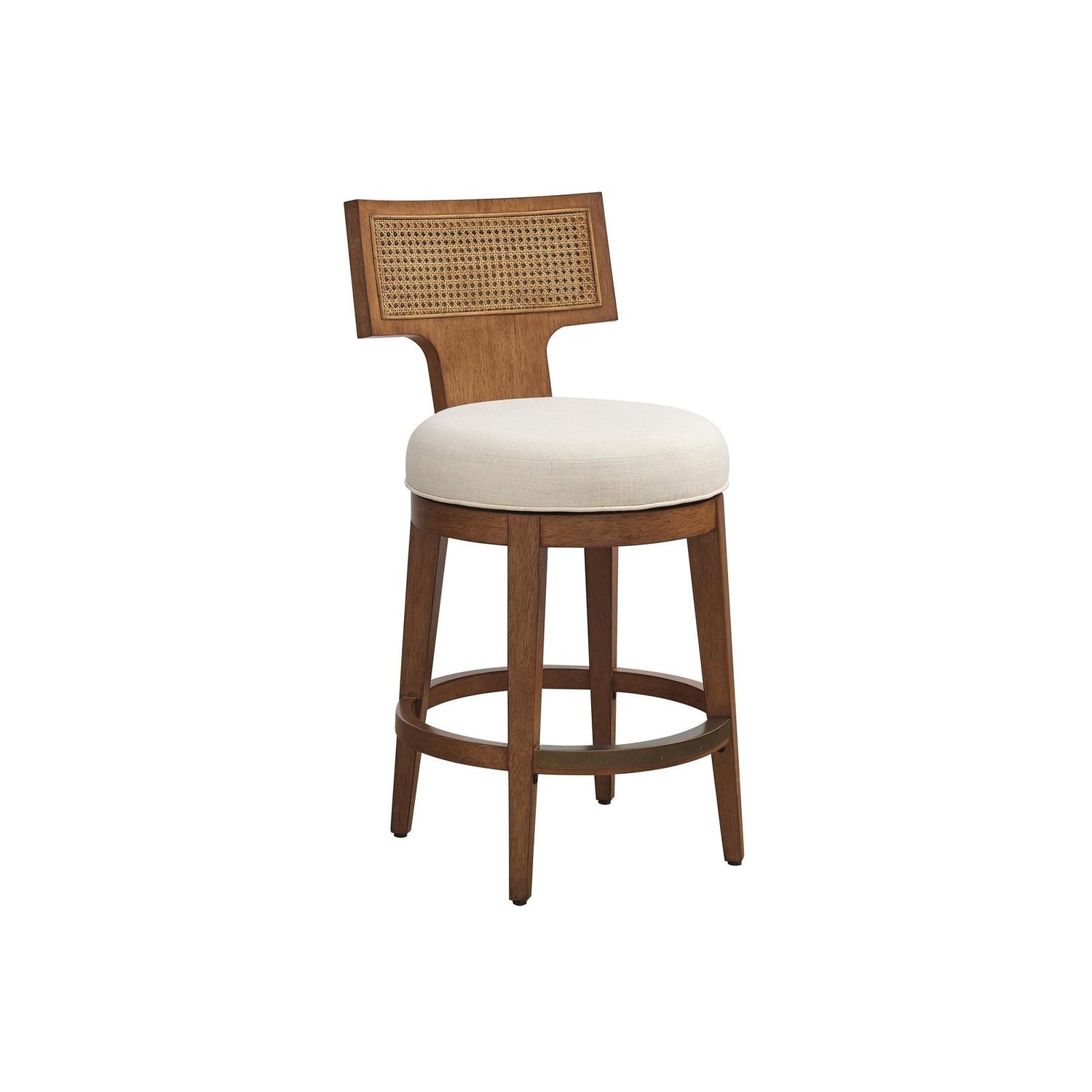 Lexington La Costa Calavera Woven Swivel Counter Stool