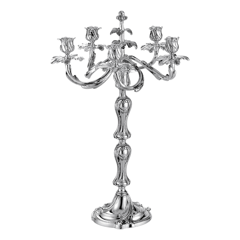 Christofle Trianon Silver Plated 5-Light Candelabra