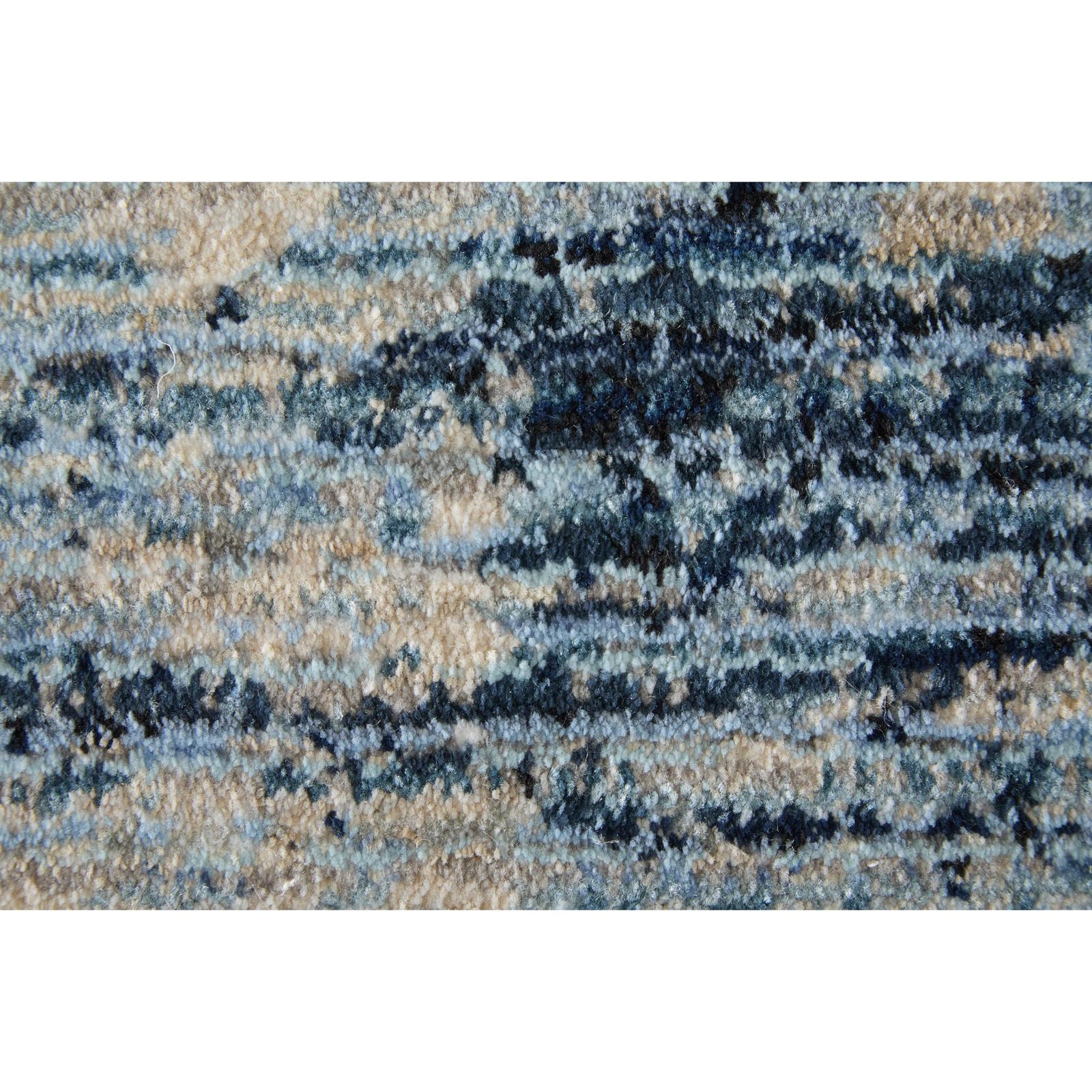 Feizy Sonora 39UAF Modern Abstract, Blue/Ivory/Gray, Rug