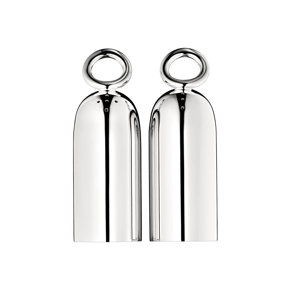 Christofle Vertigo Silver Plated Salt & Pepper Shaker Set
